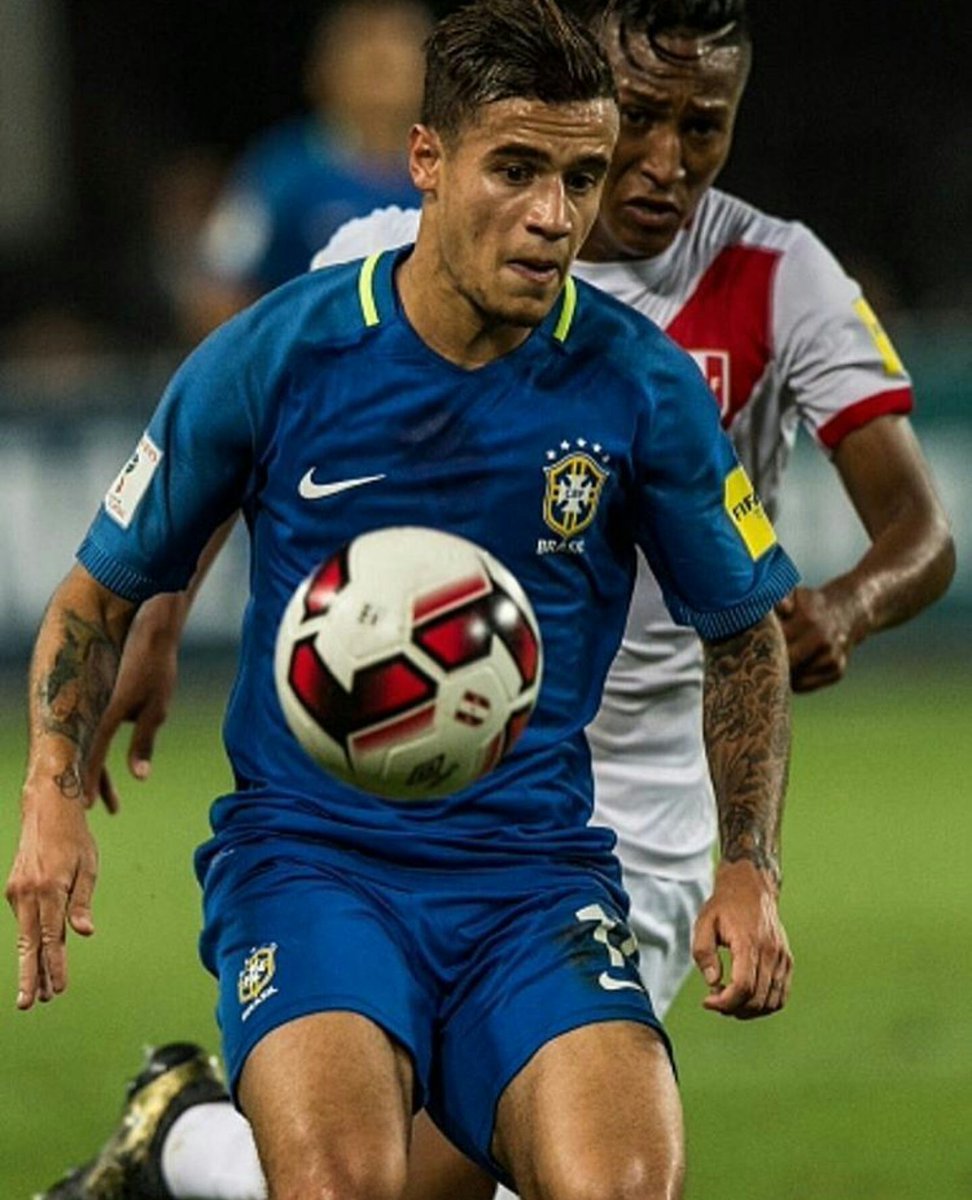 ATLiverpool_'s tweet photo. Coutinho and Brazil won 2-0 vs Peru 🔴

He came off in the 85th min while Firmino was an unused substitute 👌 #LFC https://t.co/zN0AA8jxB1