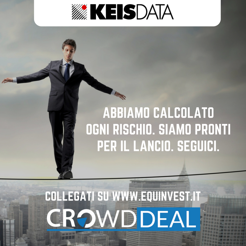 KEISDATA's tweet photo. Oggi è il grande giorno! Ore 17:30 https://t.co/FBfPAboQGD #crowddeal @backtowork24 @EquinvestCrew https://t.co/oZUvcrwQRA