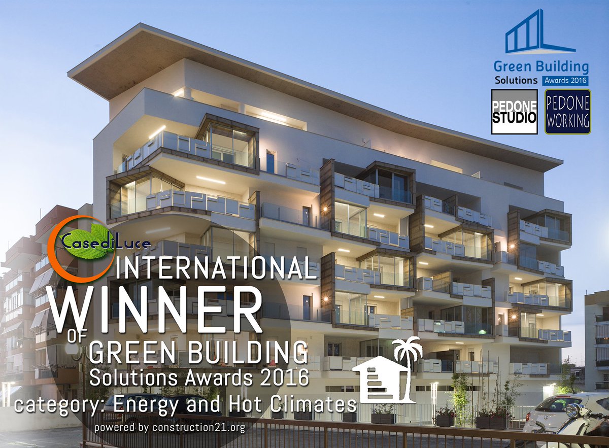 #casediluce premio #GBCSAwards da @construction21 
#abitareilfuturo #sostenibilita #NZEB #canapaecalce #biomattone