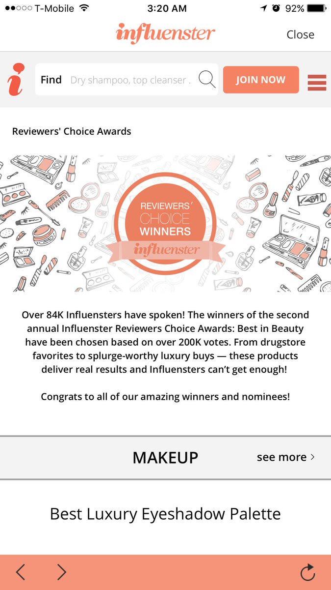 t_kobrzynski's tweet photo. Come check out this years influenster winners https://t.co/FlbaLRyfhc