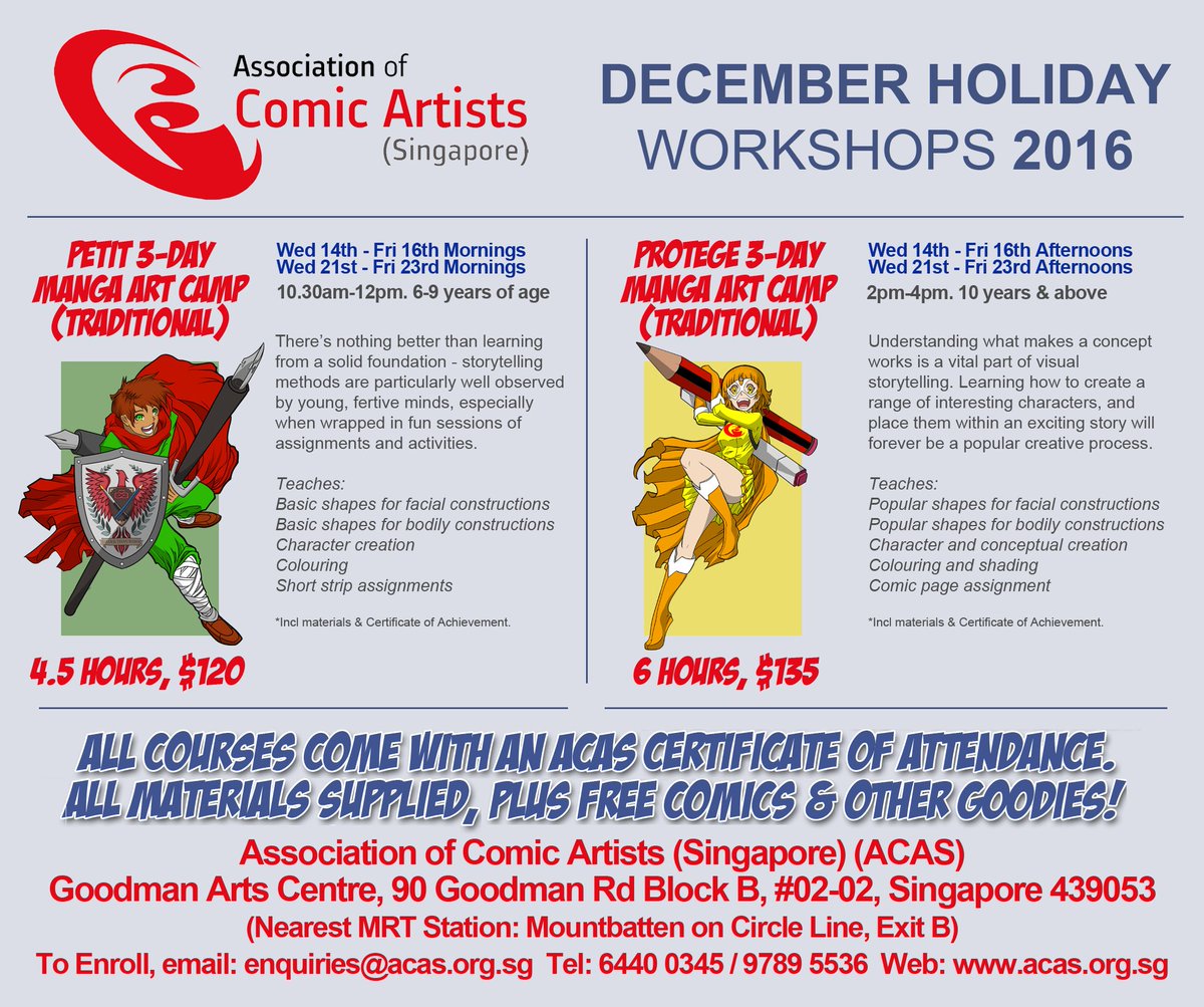 acascomics's tweet photo. #holiday #manga #art #camp #comic #workshop #acas #acaswatcher #superheroes #graphicnovel #singaporecomics #supacross #singaporesling #draw https://t.co/ZWsjsKxw1T