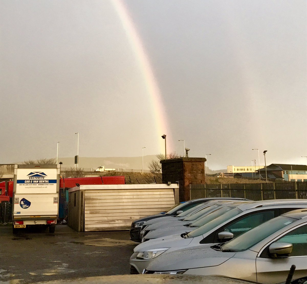 EasyDriveInv's tweet image. No a day for public transport or walking, come see us on railway Terrace #carhireinverness #endoftherainbow