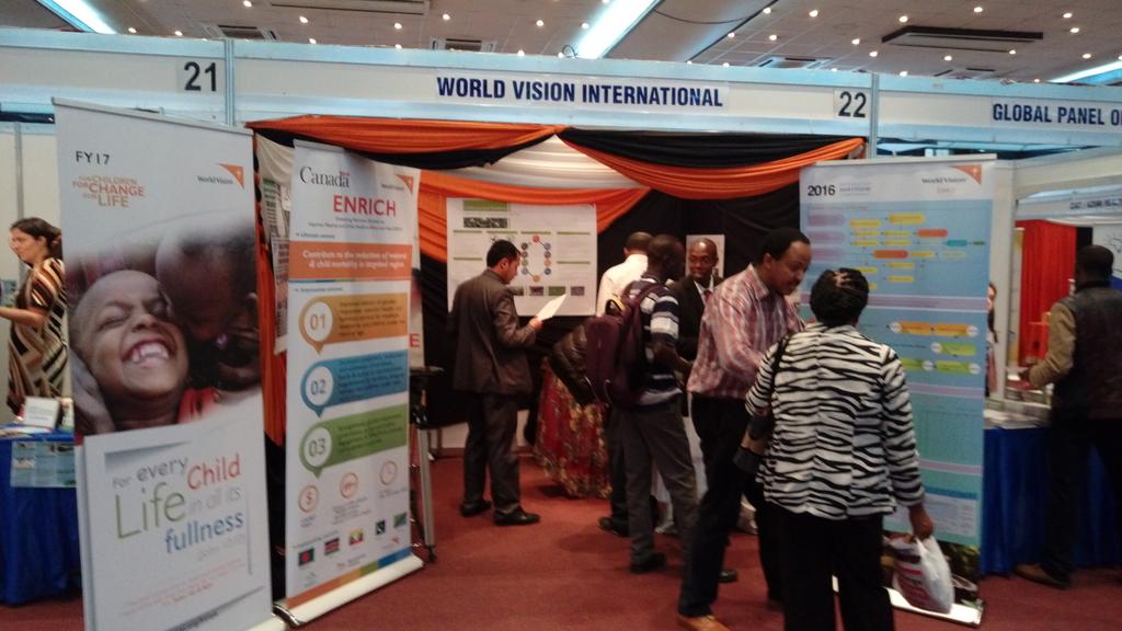 d_asrat's tweet photo. World Vision showcasing it's Nutrition programs at the 2016 CRS's Integrated Nutrition Conference, Nairobi https://t.co/68n1UTcTvt