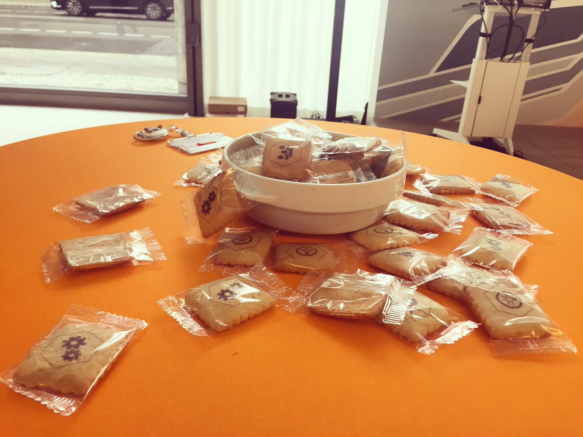 Kicking off our All hands in Berlin with cookies &amp; new Scouts. Welcome aboard and enjoy 🍪👏#WorkingAtScout24 #TomorrowCantWait