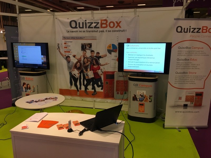 QuizzBox's tweet photo. Retrouvez-nous à @educatectice stand D20 du 16 au 18 pour tout savoir sur la solution interactive QuizzBox! #ecolenumerique #boitierdevote https://t.co/a0Pg7aLpML