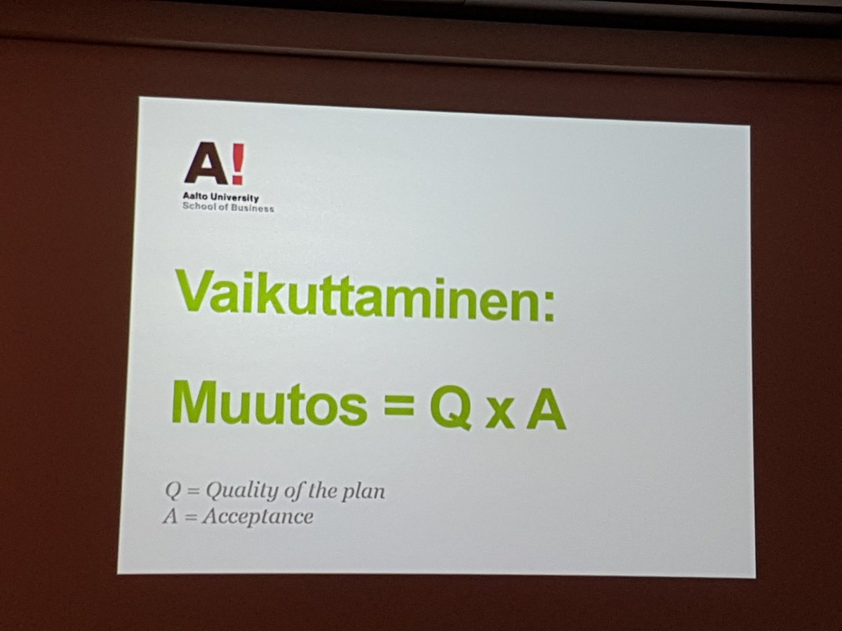 PaiviHuhtamaa's tweet photo. Ajattelun herättäjä, @kristiinamakela. Mitä jos A on nolla? #HBF2016 https://t.co/nsMU7NZUBk