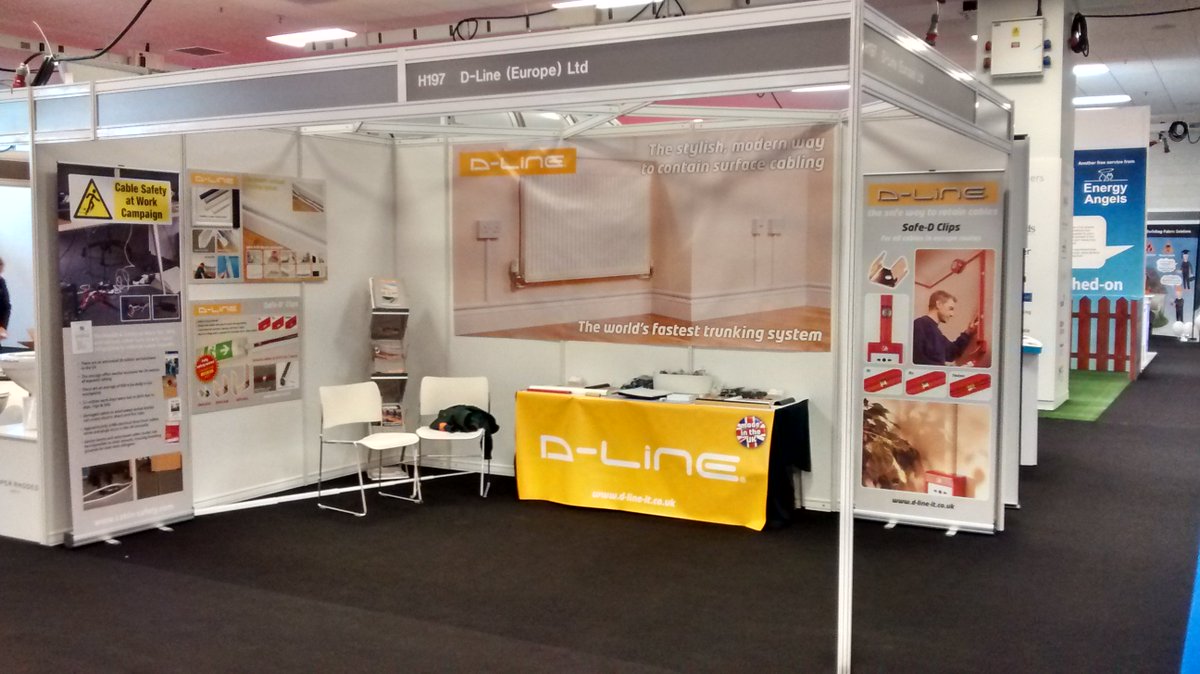 D-Line Trade (@dlinecablecover) on Twitter photo After a last min change of stand location the team are now ready and raring to go <a href="/HomesEvent/">Housing Week, London</a>
Visit us at stand H197
#CableManagement #Homes After a last min change of stand location the team are now ready and raring to go <a href="/HomesEvent/">Housing Week, London</a>
Visit us at stand H197
#CableManagement #Homes