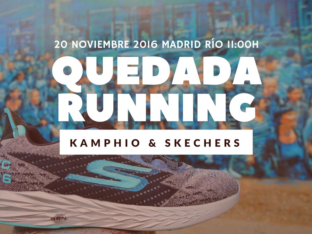 SkechersSpain's tweet photo. Este domingo tienes una cita con @Kamphio y #Skechers 👍 ¡No te la puedes perder! Nos esperan unos KM juntos 😉 https://t.co/whnHPplOxc