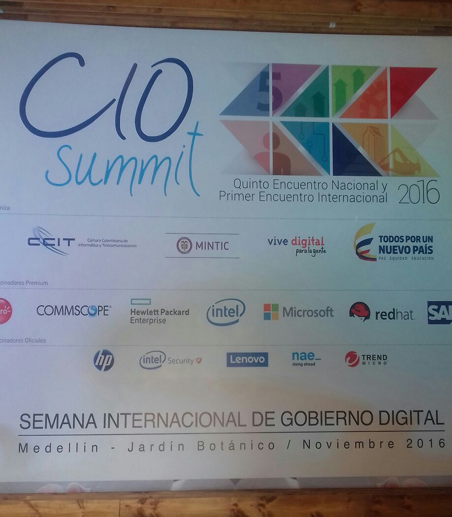 ColmundoRadio's tweet photo. @Ministerio_TIC instala el encuentro nacional e internacional #CIOsummit2016 en la #SemanaInternacionalDeGobiernoDigital https://t.co/9rTtVyzWPI