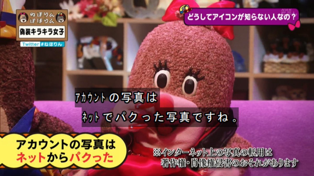 ねほりんぱほりん ネットの闇を表した名言が連発な 偽装キラキラ女子 アンコール ねほりん Togetter