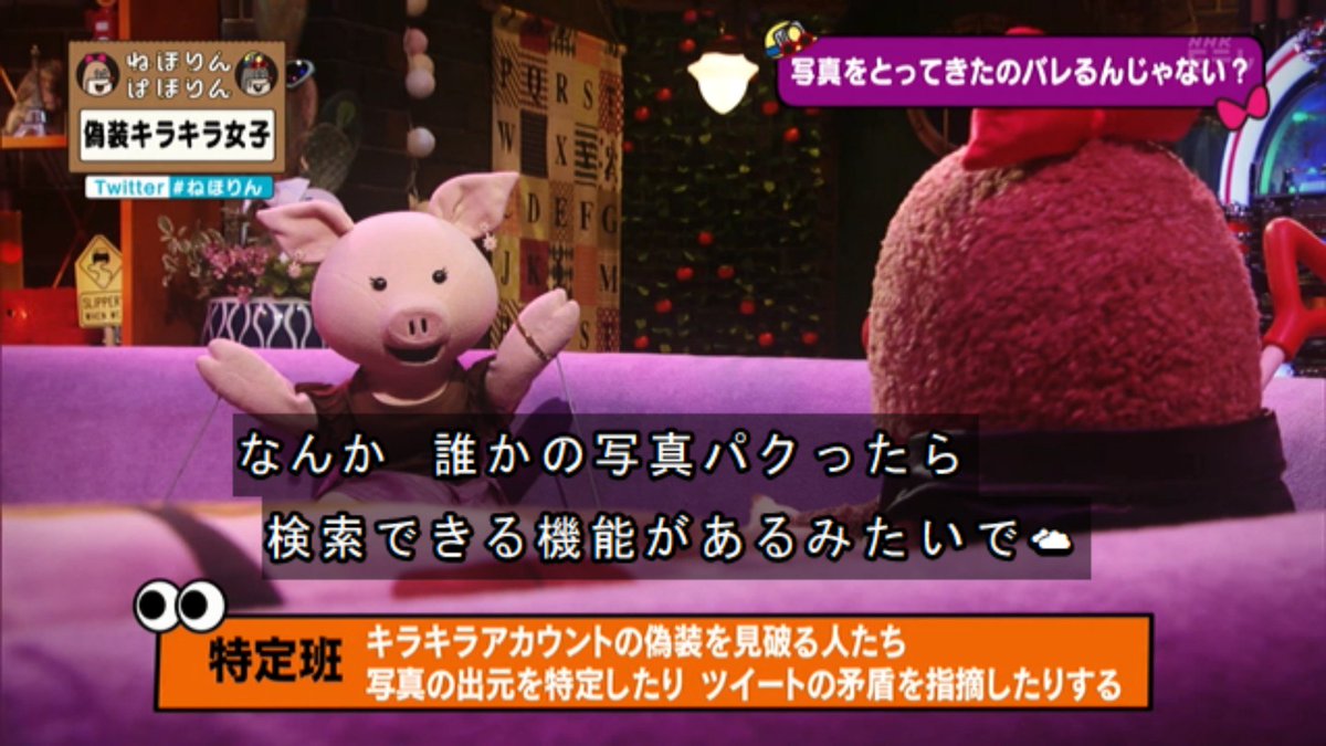 ねほりんぱほりん ネットの闇を表した名言が連発な 偽装キラキラ女子 アンコール ねほりん Togetter