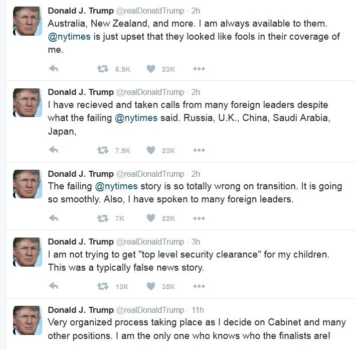 ThePaleoRider's tweet photo. Bullying in the Age of Trump #YOUMEAN #BULLYPULPIT? #OnTimeUnderBudget.<#TRUMPSTAMP:#FAILINGNYT>#TrumpTransitionTeam #wednesdaywisdom https://t.co/Dz0wpWBsu1