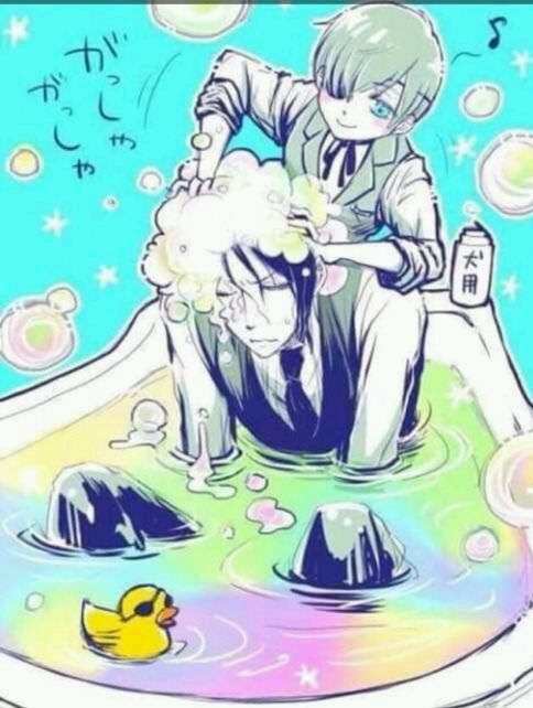 "Why do you have to take me a bath..? This is embarrassing..."
#OpenRP
#KuroshitsujiRP
#BlackButlerRP