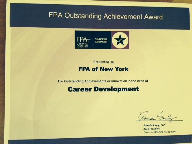 FPA_MetroNY's tweet photo. @FPA_NY's Career Study Group won an Outstanding Achievement Award for Career Development at @fpassociation Chapter Leader Conference!#FPACLC https://t.co/PK6rsgtzgz