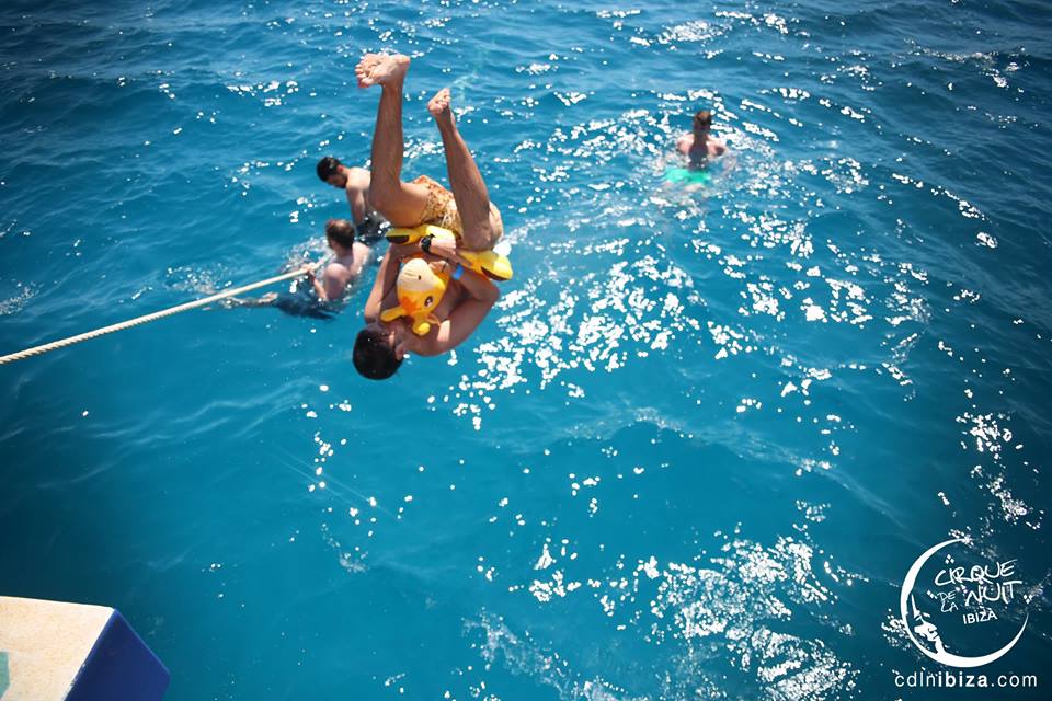 Lets_Go_Ibiza's tweet photo. This is all you need on holiday! Blue sea, banging tunes and an inflatable pelican #jobdone #holidaysorted #dontdream #letsgo https://t.co/1QZL6F6eKu