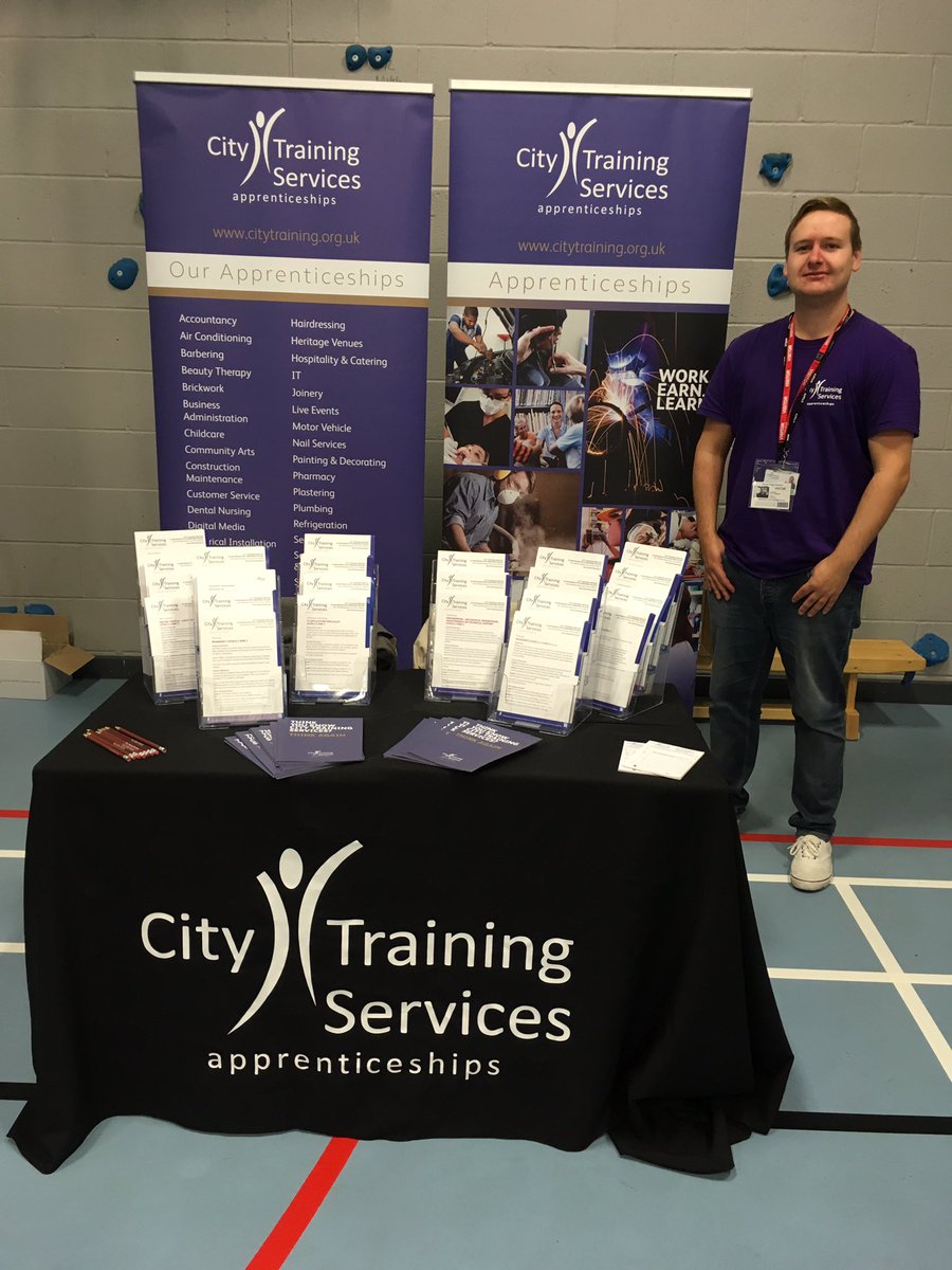 CTSApprentices's tweet photo. We're at @DixonsKings school this morning - come find us to discover how an #apprenticeship can kickstart your career! #yourfuturecareer https://t.co/r1RF9ofMuQ