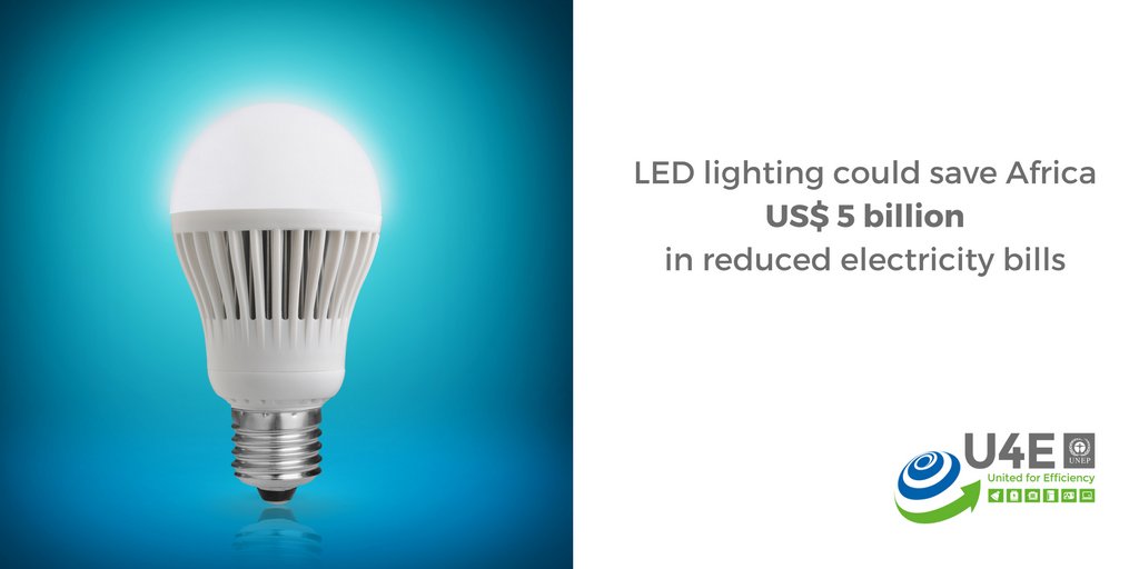 UNEP_enlighten's tweet photo. LED lighting: Huge savings potential by 2030 in Africa!
https://t.co/bdz1KcoIPj #COP22 #Africa https://t.co/ez04WvTfOp