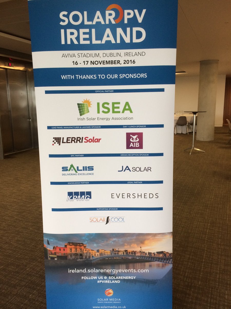 SolXEnergyIE's tweet photo. @SolarCoolIRL is proud to be sponsoring the #PVireland conference at the #AvivaStadium taking place today &amp; tomorrow https://t.co/mlM7Cf8PVm