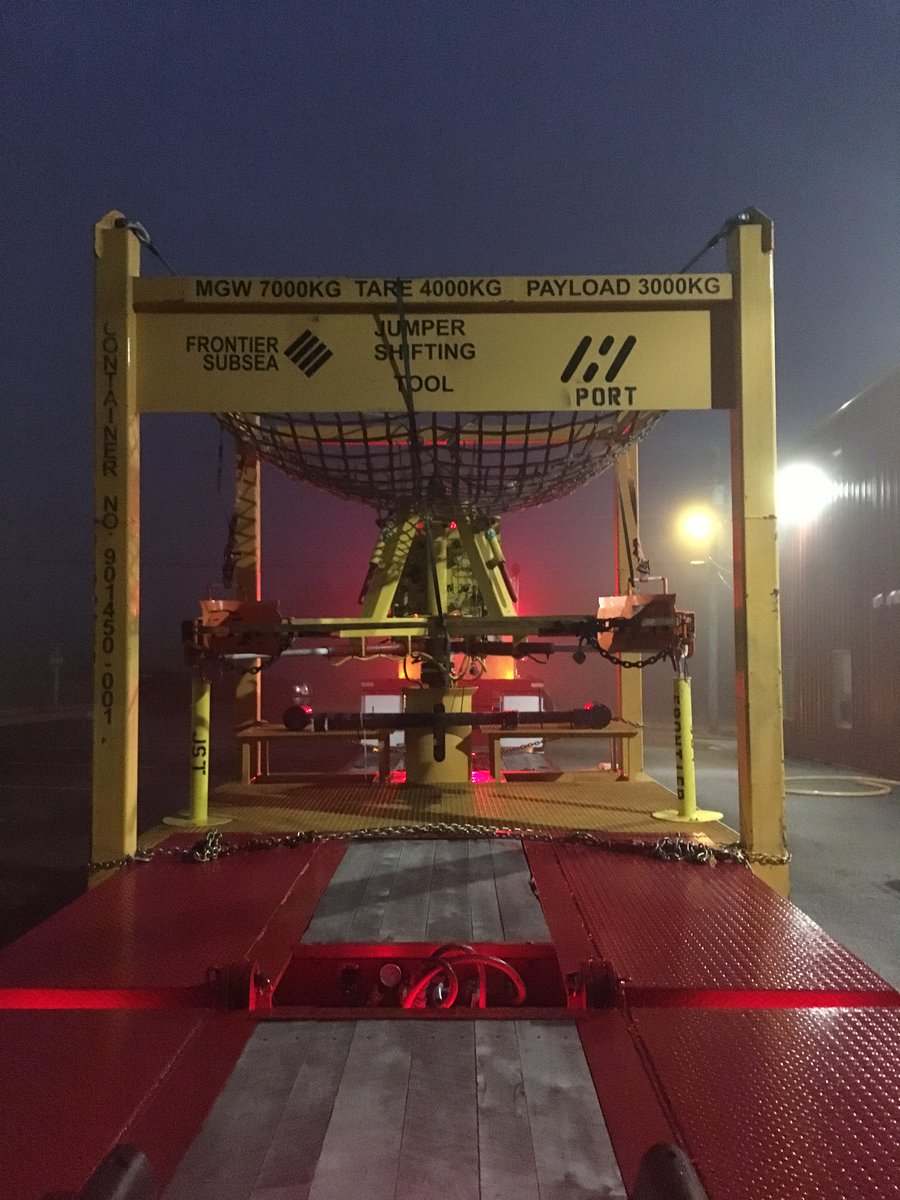 frontiersubsea's tweet photo. Frontier Subsea's wellhead Jumper Shifting Tool (JST), early morning loadout, prepped and ready for one of our Clients #bespoke https://t.co/30q37YEOrZ