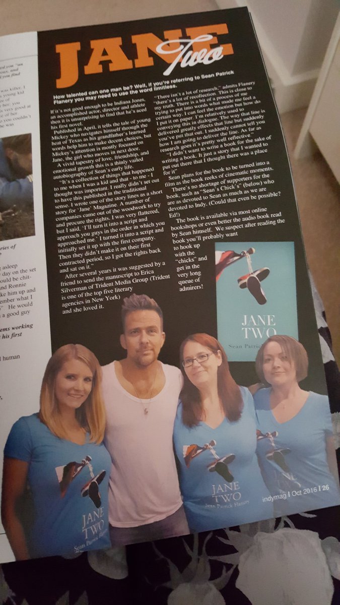 Nicky_normshine's tweet photo. @shine4sean well hello there ladies!! Great article! Was fab to see y'all with @seanflanery #youngindie #janetwo #shineuntiltomorrow 💖📖 https://t.co/Q1nzH6LyLw