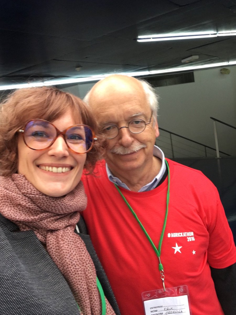 On est aussi au <a href="/Le_Lab_O/">LAB’O Village by CA</a> pour soutenir les étudiants qui planchent sur l'agrickathon d' #Openagrifood avec Erik Orsenna