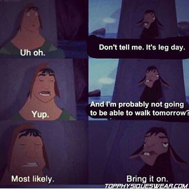 ViralFitness's tweet image. Leg days be like...
