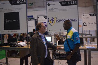 schoolangelng's tweet photo. Having such a great time exhibiting, answering questions, listening to feedback, and giving live demos at #WebSummit2016 #Lisbon https://t.co/x2hm9jGbuB