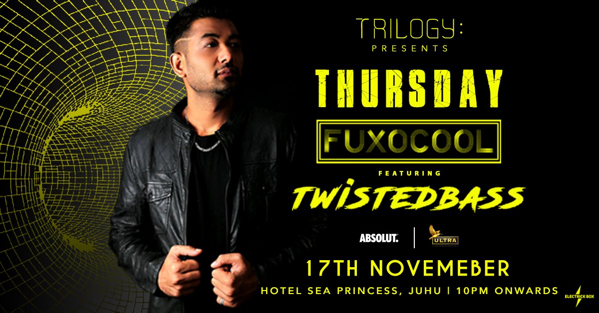 TrilogyMumbai's tweet photo. Celebrate #TBT as DJ &amp; Producer @Twisted_Bass makes his return with #Fuxocool at Trilogy this week! https://t.co/QaU8n51qqe