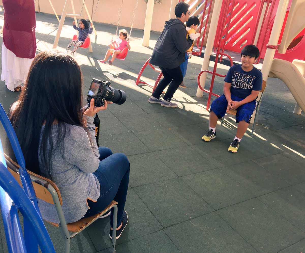MsGierke's tweet photo. Yearbook students taking elementary pictures today #jaguartale https://t.co/I4iB7uQLjb