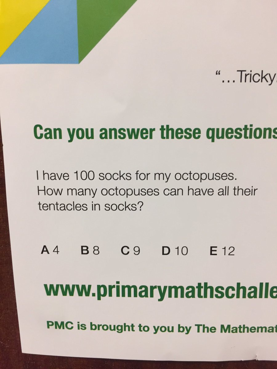ECJS_6B's tweet photo. MATHS - Today is Primary Maths Challenge day! It will be tough! We will need to #aimhigh #bebrave and make sure we don't give up! ➕➖➗✖️🤔 https://t.co/hhaMV5j7mq