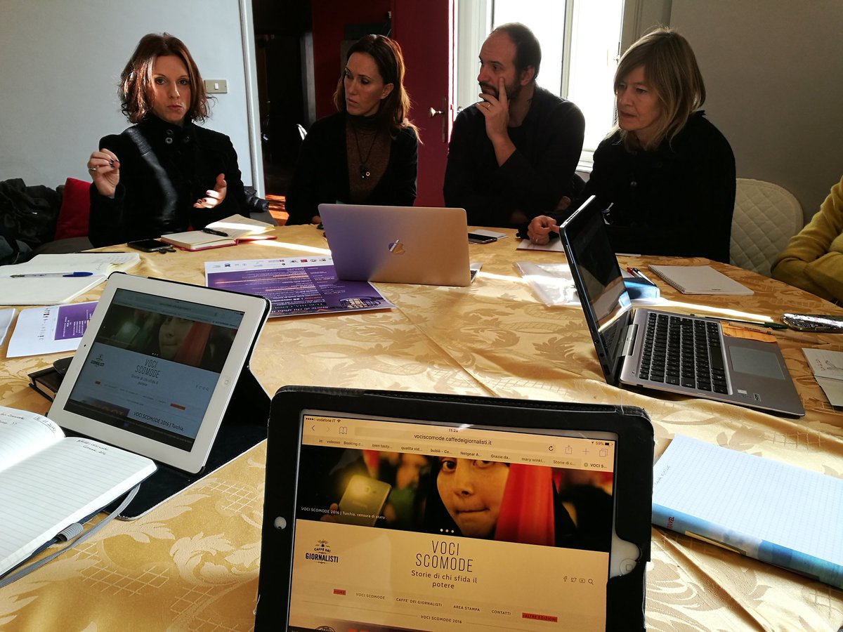 Al lavoro per #VociScomode 2016 #Turchia <a href="/CircoloStampa/">Circolo della Stampa</a> #caffedeigiornalisti