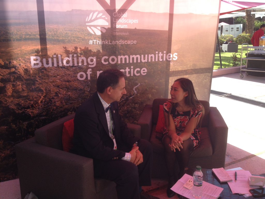 P4Forests's tweet photo. How to leverage private investment? Speaking with @CIFOR at #thinklandscape. Stay tuned for the video https://t.co/AZvZ1cnlyr