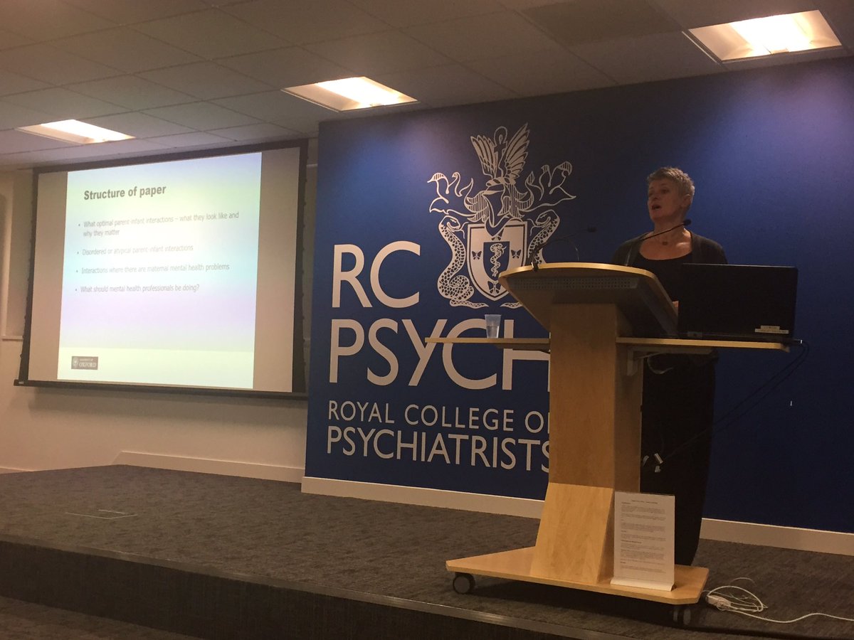 Infant mental health theme continues at Perinatal Psychiatry Conference <a href="/rcpsych/">Royal College of Psychiatrists</a> with Prof Jane Barlow #PeriPsych #inthebeginning