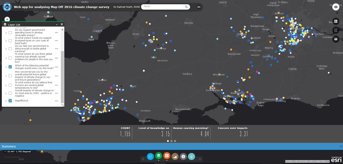 RHSBgeography's tweet photo. Lots of data coming in from all around the world for #mapoff2016 Join in the climate change survey https://t.co/0JphxQGoYp @The_GA https://t.co/WeoMESmdQO