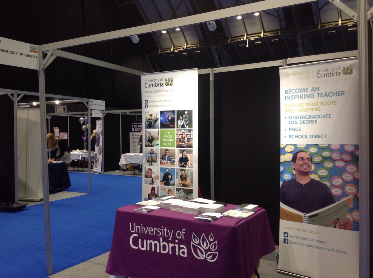 UoCOutreach's tweet photo. Considering #PGStudy? Visit #PostgradFair2016 @mcr_central today @CumbriaUni stand #MasterYourWorld #PGCE #Masters #Research #PickUpAPGGuide https://t.co/OiLROZVZKJ