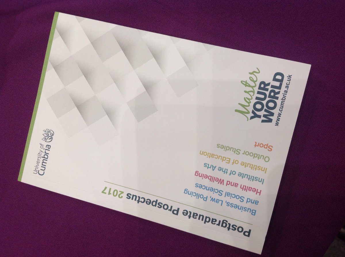 UoCOutreach's tweet photo. Considering #PGStudy? Visit #PostgradFair2016 @mcr_central today @CumbriaUni stand #MasterYourWorld #PGCE #Masters #Research #PickUpAPGGuide https://t.co/OiLROZVZKJ
