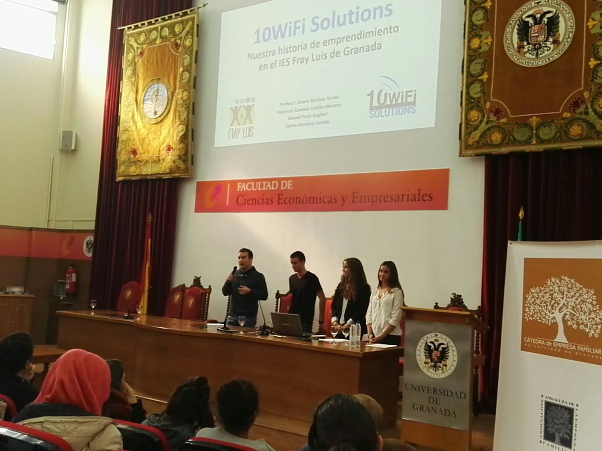 cefUGR's tweet photo. La historia de #emprendimiento del IEF Fray Luis de Granada con @10WiFies 
#emprendeugr https://t.co/GVhrPrMIen