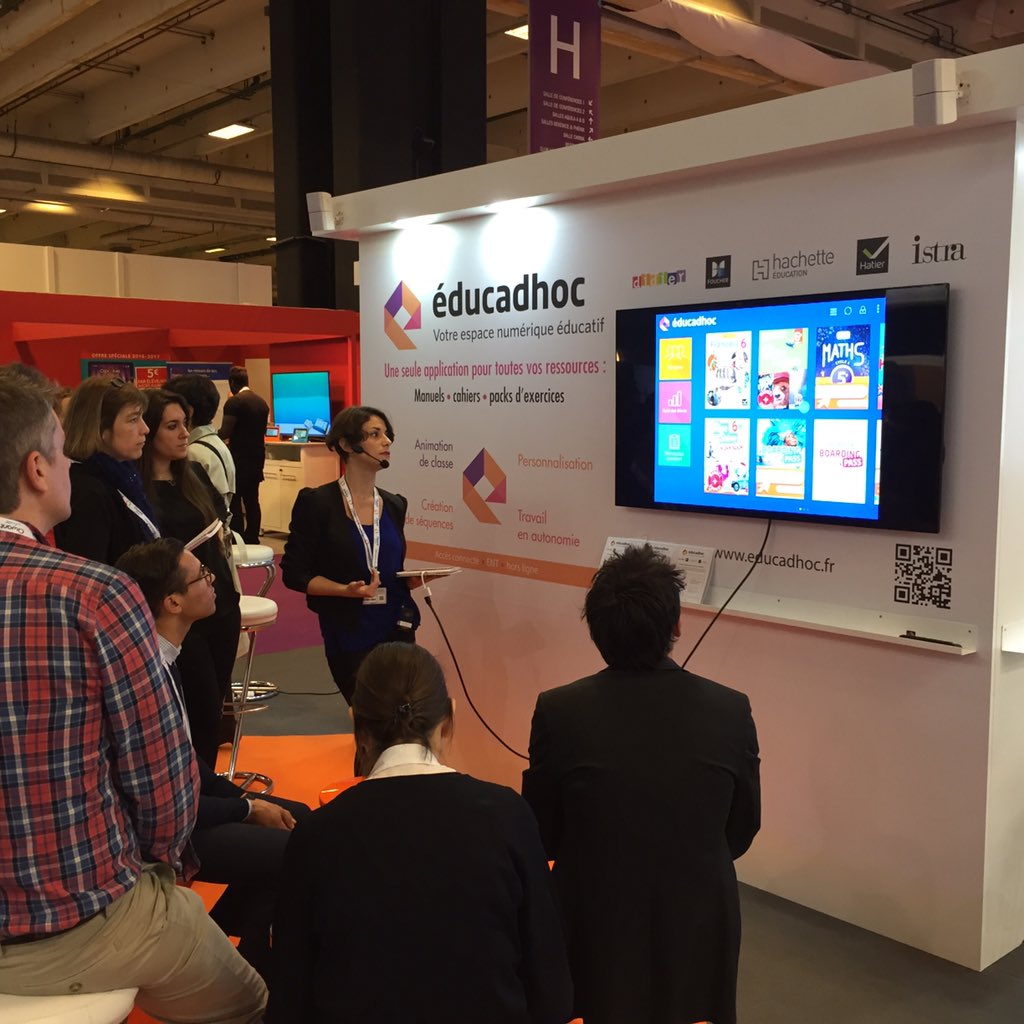 HachetteEduc's tweet photo. Démos de notre application #educadhoc : venez y assister et nous poser vos questions sur le stand G18 à #educatectice ! https://t.co/FovJ9dAgEY