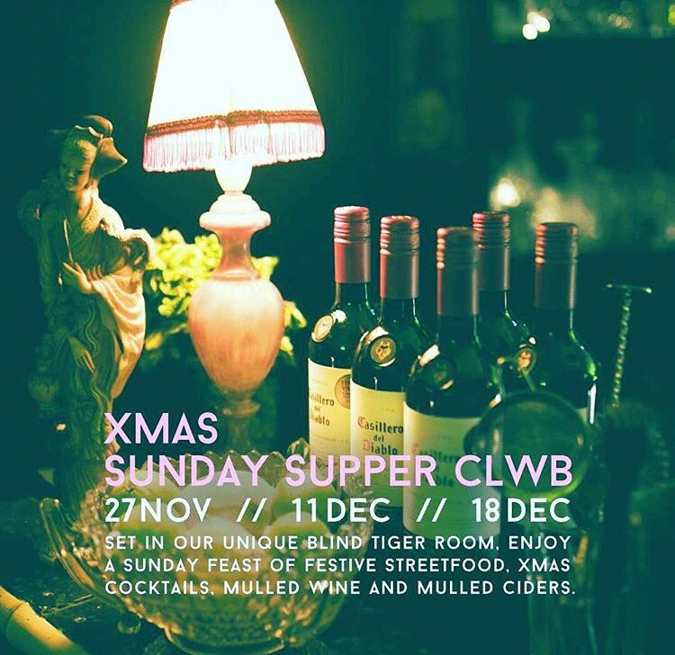BlindTigerCDF's tweet image. Still some secret spaces for our Sunday Supper Clwb on the 27th Nov. Come get cosy with us! Email: Bookings@depotcardiff.com #SecretSunday