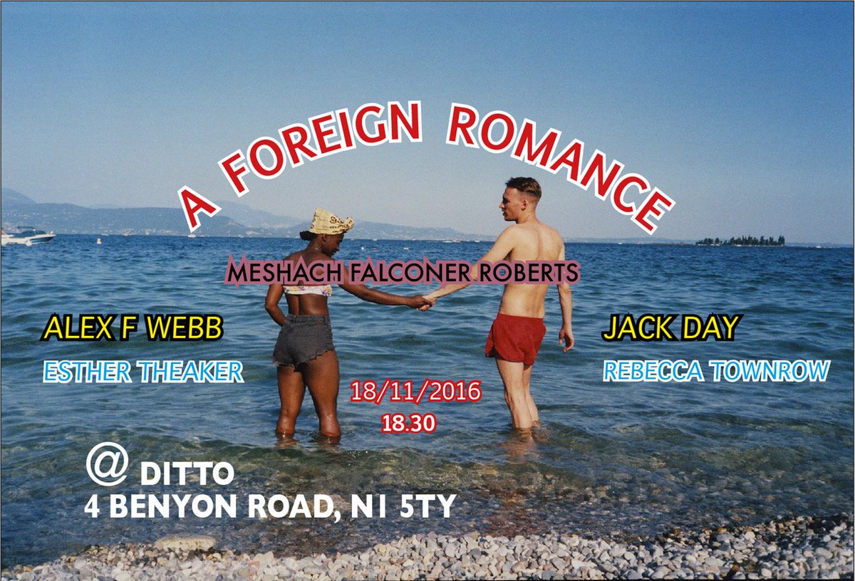 Check out super cool Rapid Eyer, Meshach Falconer Roberts exhibition this Friday@Ditto_London instagram.com/voguepress/