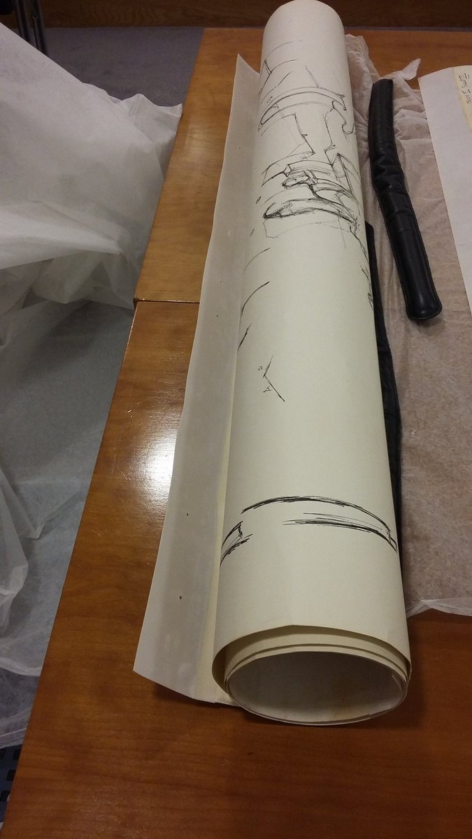 llefeuvre's tweet image. Unrolling Ghisha Koenig&apos;s scrolls from her sketches held in @HMILeeds Archive  made of workers living in St Mary Cray. T