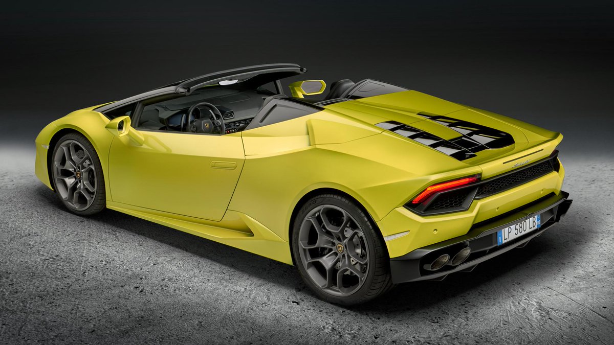 Noise? Check. Power? Check. Oversteer? Very check. Lamborghini reveals RWD Huracan Spyder at LA tpgr.me/ZSLu306dR22
