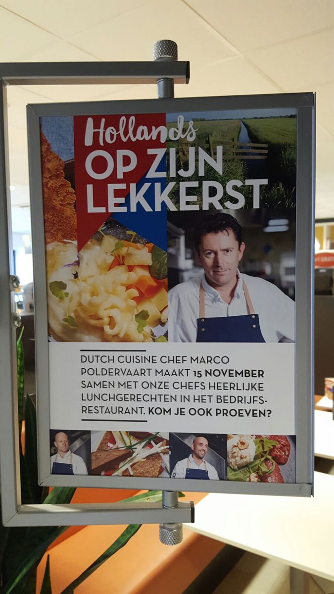 Stil zitten? Da's voor Marco geen optie! Zo verzorgde hij gistermiddag een héérlijke lunch voor het personeel van <a href="/DeFriesland/">De Friesland</a>.