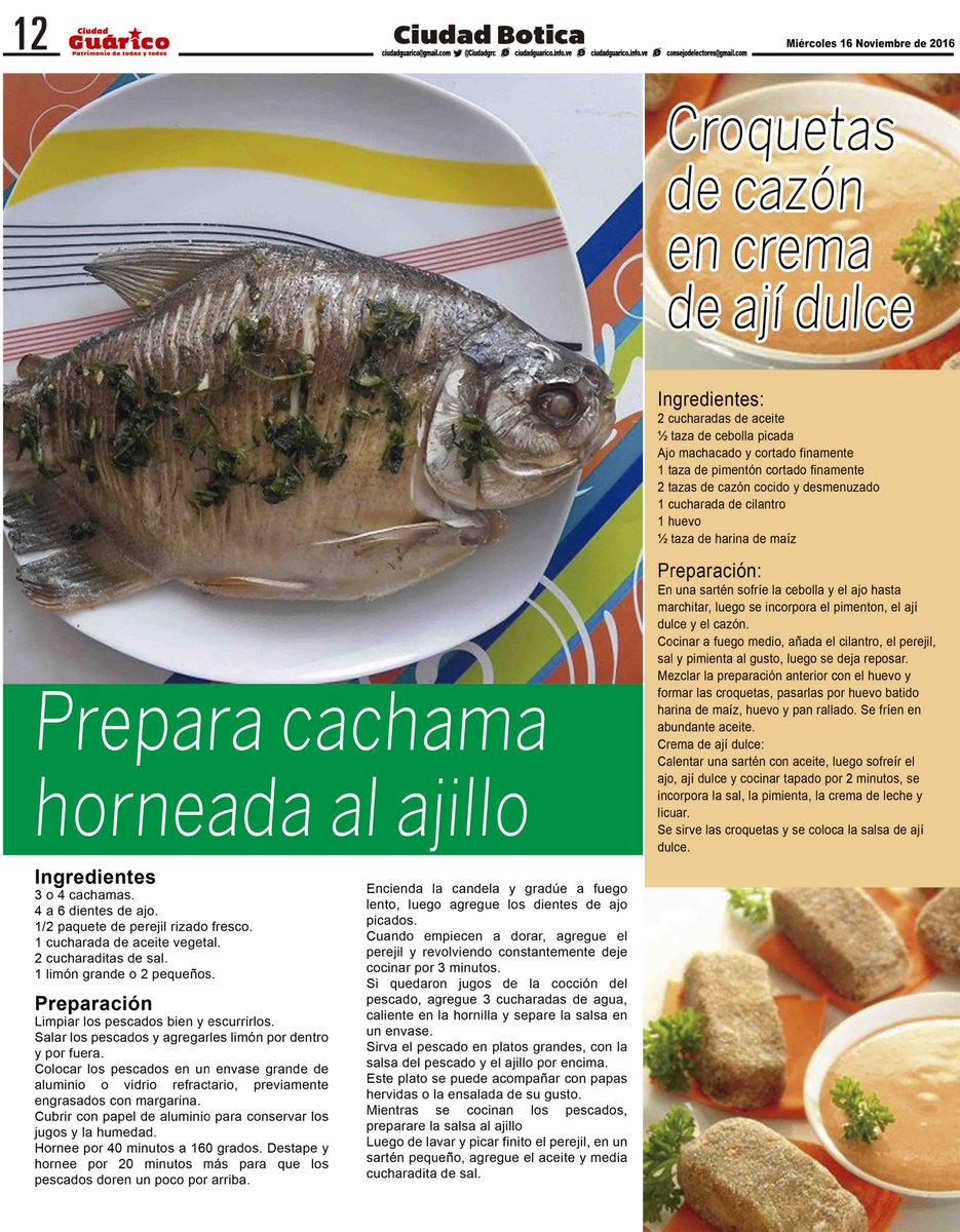 Gob_Guarico's tweet photo. #CiudadBotica || ¡MI GENTE! Aprende como preparar cachama horneada al ajillo🌶⭐️
#ANFinalmenteAcatoAlTSJ
#PoderPopularConChacin https://t.co/RaxXvTywdm