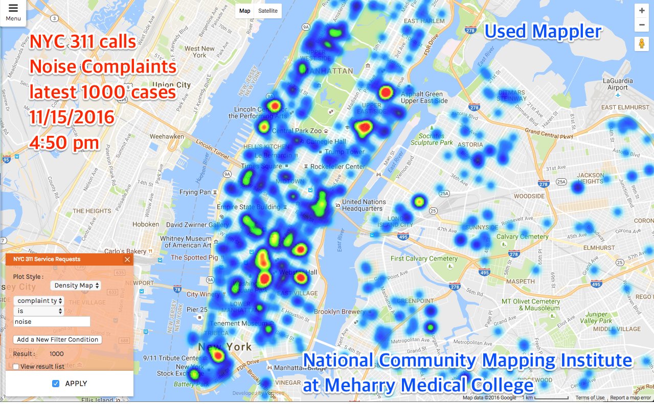 Nyc 311 Complaint Map Wansoo Im On Twitter: "Map Of The Day: Nyc 311 Calls Noise Complaints Any  Patterns From Current Demonstrations In Nyc? #Mappler #Communitymapping #Nyc  Https://T.co/Bf3Acr9Cy3" / Twitter