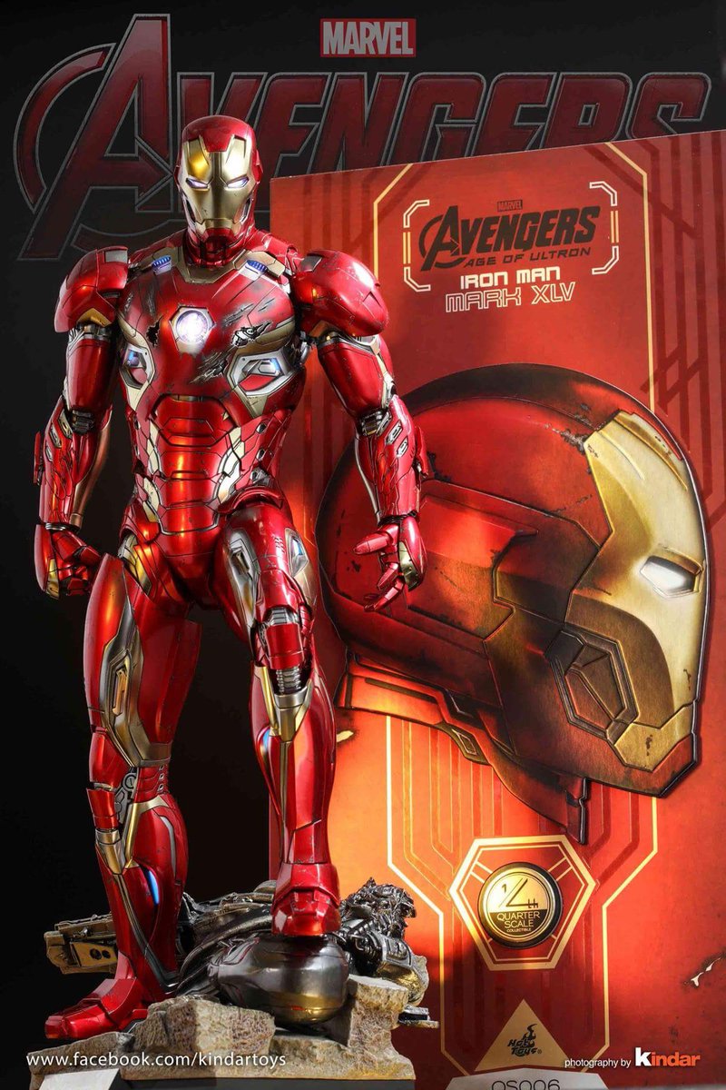 新品未使用】ホットトイズ アイアンマン マーク45 アベンジャーズ 1/6