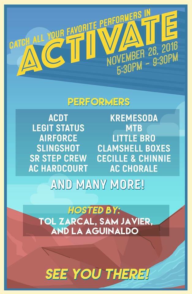 SACSCBA's tweet image. 2 exciting shows lined up for you at #cAsCade2016 👀 be sure to catch these seriously talented people! 11/25 &amp;amp; 11/26