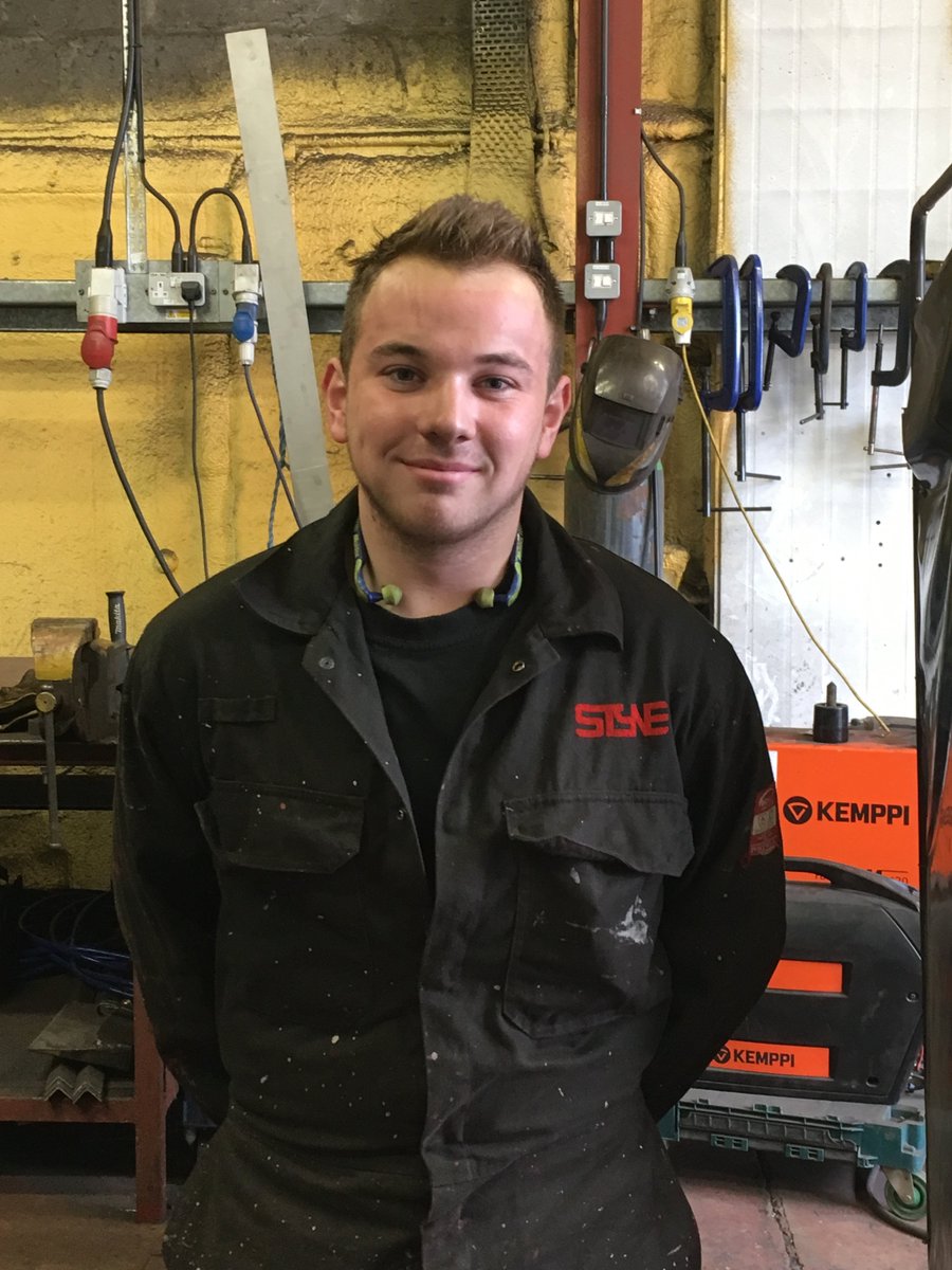 Miles is our new apprentice, studying for a Diploma in Fabrication and Welding.  Welcome on board Miles!! #apprenticeships
