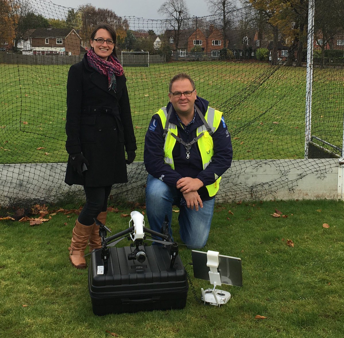 AttwoodMedia's tweet photo. @AttwoodMedia demo of #uav as part of #gisday 6th form students @KEHSGeography with @Amy_Woodget @worcester_uni @GeographyUoW https://t.co/2Aw68pUZ4e