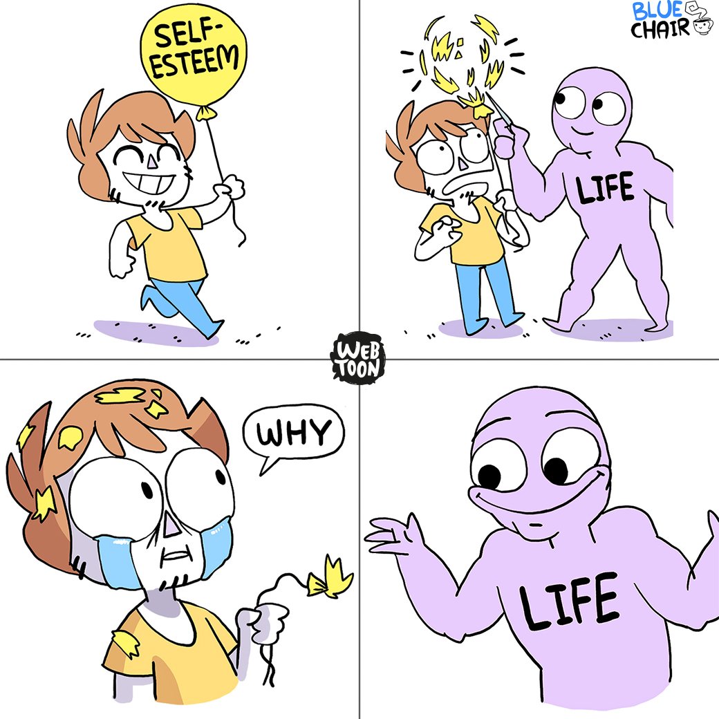 Webtoon On Twitter Whyyy By Shenanigansen Blue Chair Https Tco Bhnybg27ui